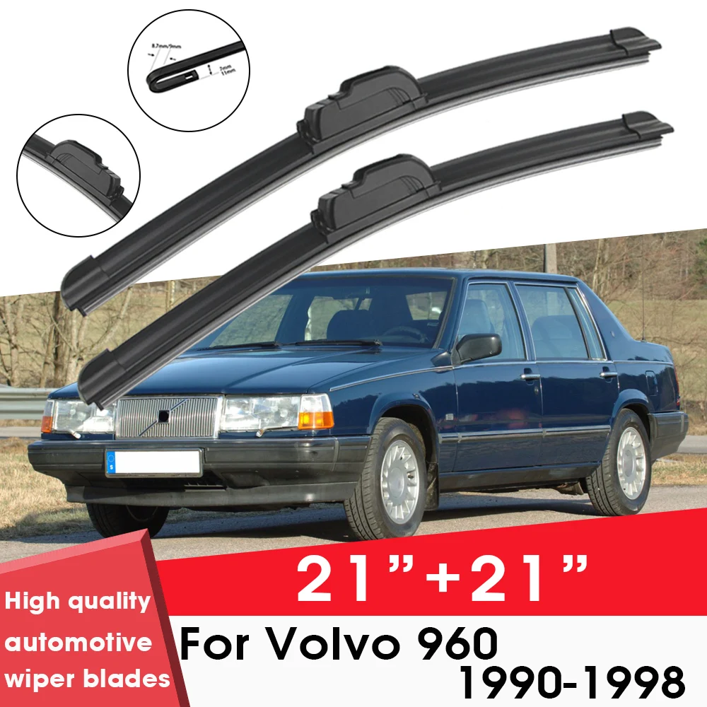 

Car Wiper Blade Blades For Volvo 960 1990-1998 21"+21" Windshield Windscreen Clean Naturl Rubber Cars Wipers Accessories