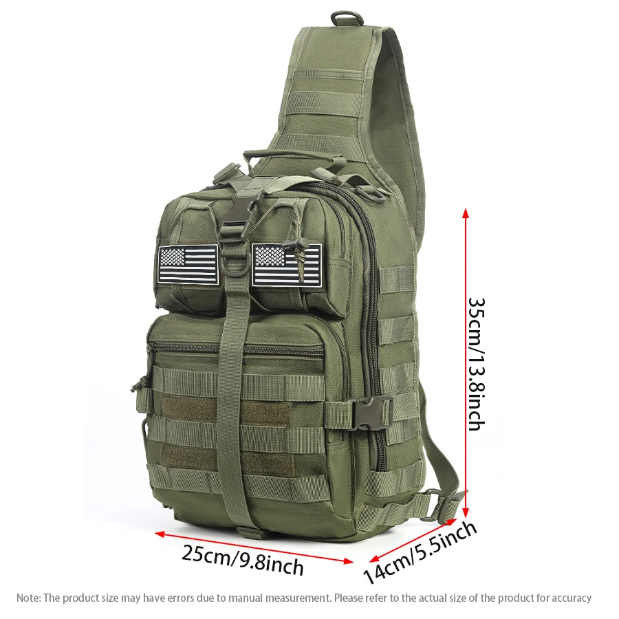 حقيبة كتف ذات سعة كبيرة وحقيبة كروس مع جيوب متعددة مناسبة للأنشطة الخارجية المختلفة #5