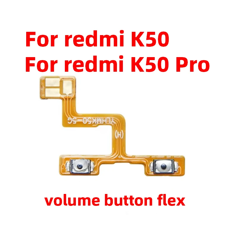 For Xiaomi Redmi K50 Power ON OFF Volume Camera Key Button Switch Flex Cable Replacement