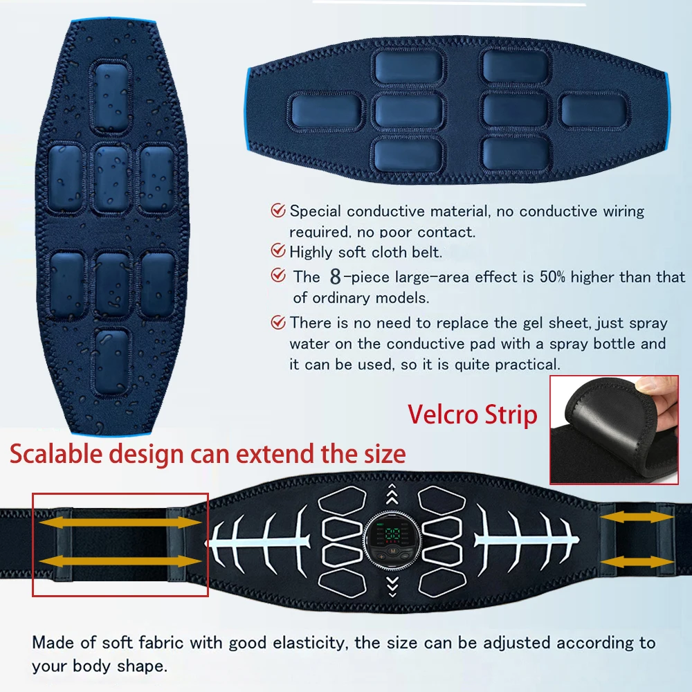 الإلكترونية EMS العضلات الحبر Abs محفز البطن التنغيم حزام تدليك الجسم البطن قوة التدريب أجهزة لياقة بدنية للجنسين