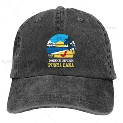 Punta Cana Dominican Republic Souvenir 1 Denim Baseball Cap Golf Dad Hat Adjustable Vintage Washed Cotton Fashion