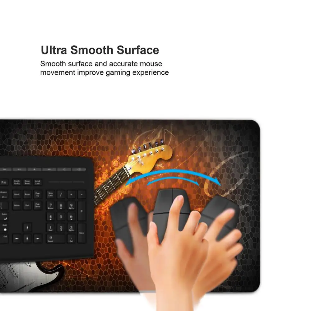Large Mouse Pad Xxl Mousepad Guitar Gamer Keyboard Mat Game Mats Office Accessories Mausepad Gaming Computer Table Stitch
