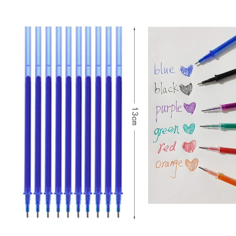 Magie Löschbaren Stift Refill Set 0,5mm Waschbar Griff Löschbaren Gel-Tinte Stift Farbige Tinte Stangen Schule Büro Schriftlich schreibwaren