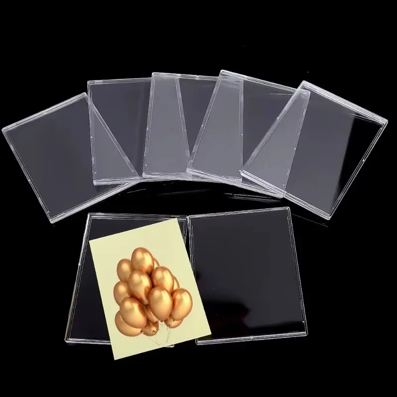 Transparent Toploaders Kpop Idol Photocard Sleeve Frame Anti-scratch PS DIY Gaming Trading Card HD Collect Holder Display Stand