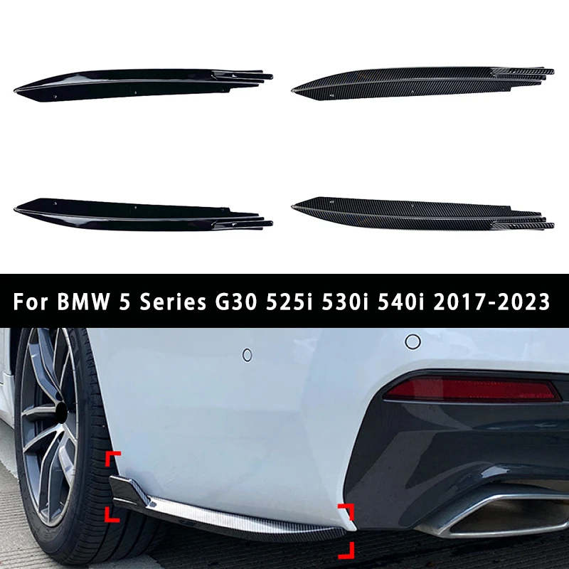 

Для BMW 5 серии G30 525i 530i 540i 2017-2023 задний бампер сплиттер канавки спойлер для губ диффузор боковая накладка комплект кузова автомобиля