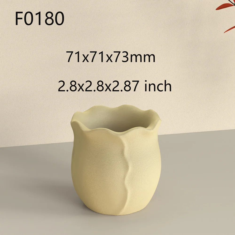 Molde de copo de vela de silicone, molde de flor de tulipa, jarra de concreto, moldes de vaso de flores, estilo europeu, design de decoração de casa
