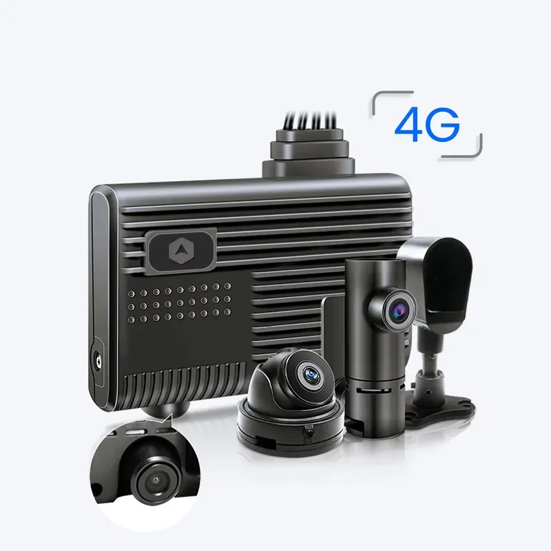 2026 Hot Sale 4 Lens Channel Ai Dash Cam Voiture 4G Vehicle Video Recorder for Asset Monitoring Dual Angle 1080p