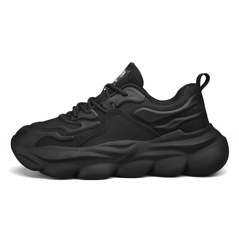 Luxe 2024 Nieuwe Lichtgewicht Dikke Zool Trendy Veelzijdige Hardloopschoenen Outdoor Anti Slip Casual Sportschoenen