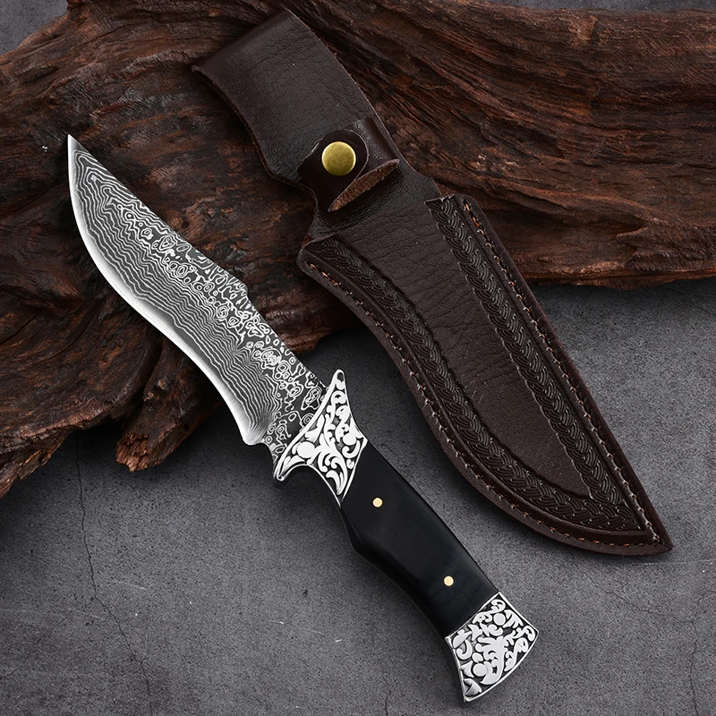 Outdoor Knife Portable Straight Knife Field Knife Portable Knife Sharp Portable Fishing Knife