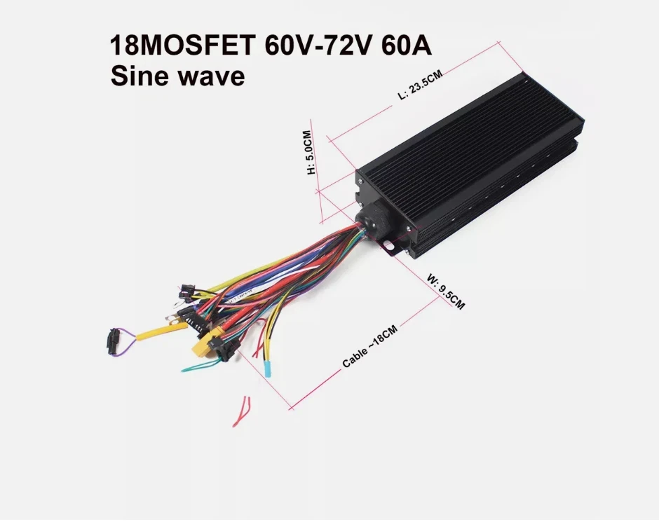 3000W High Power E-Bike Rear Motor Wheel | 48V~72V MTX39 Rim, 26\