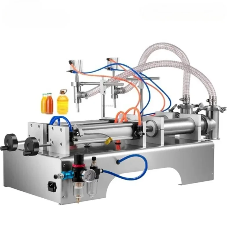 CHKJ 2025 Brand New G2WY Double Head Piston Machine Semi-automatic   Juice Water Filling Machine Liquid Filling Machine
