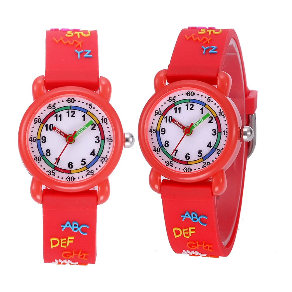 1 قطعة ساعة كوارتز مقاومة للماء ساعة يد كرتونية بحزام قابل للتعديل هدية عيد ميلاد عصرية للساعة #6