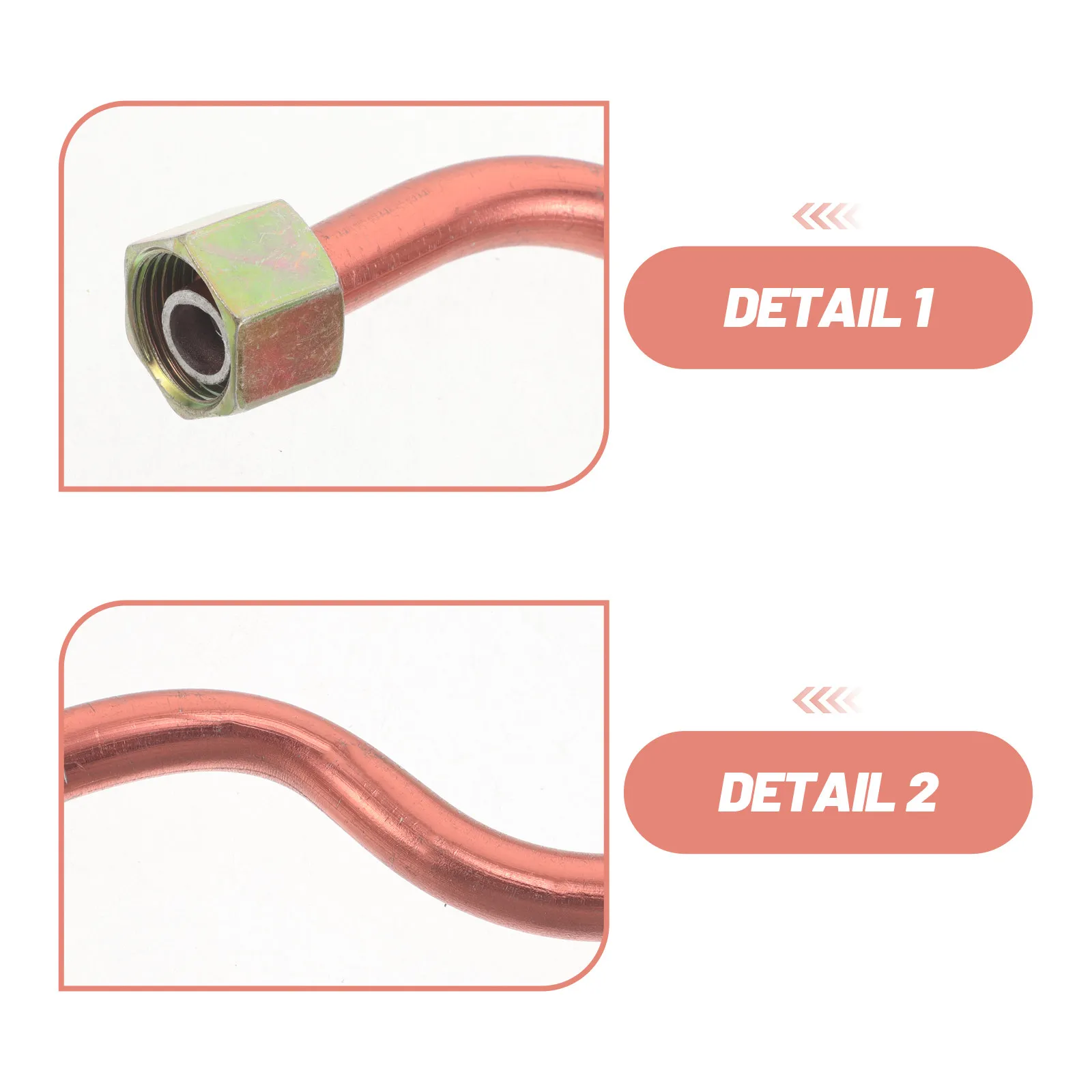 2Pcs Air Compressor Aluminum Tube Replacement Exhaust Pipe Shop Compressor Pump Discharge Hose Pneumatic Hardware