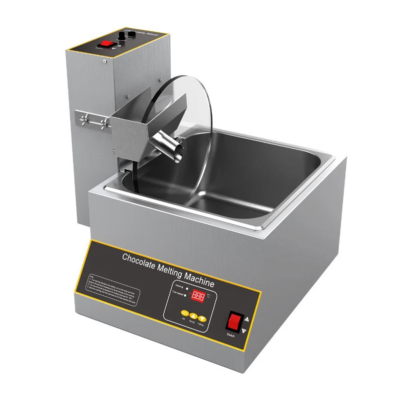 Automatic Chocolate Tempering Enrobing Coating Machine Pot Warmer Chocolate Melter Melting Machine