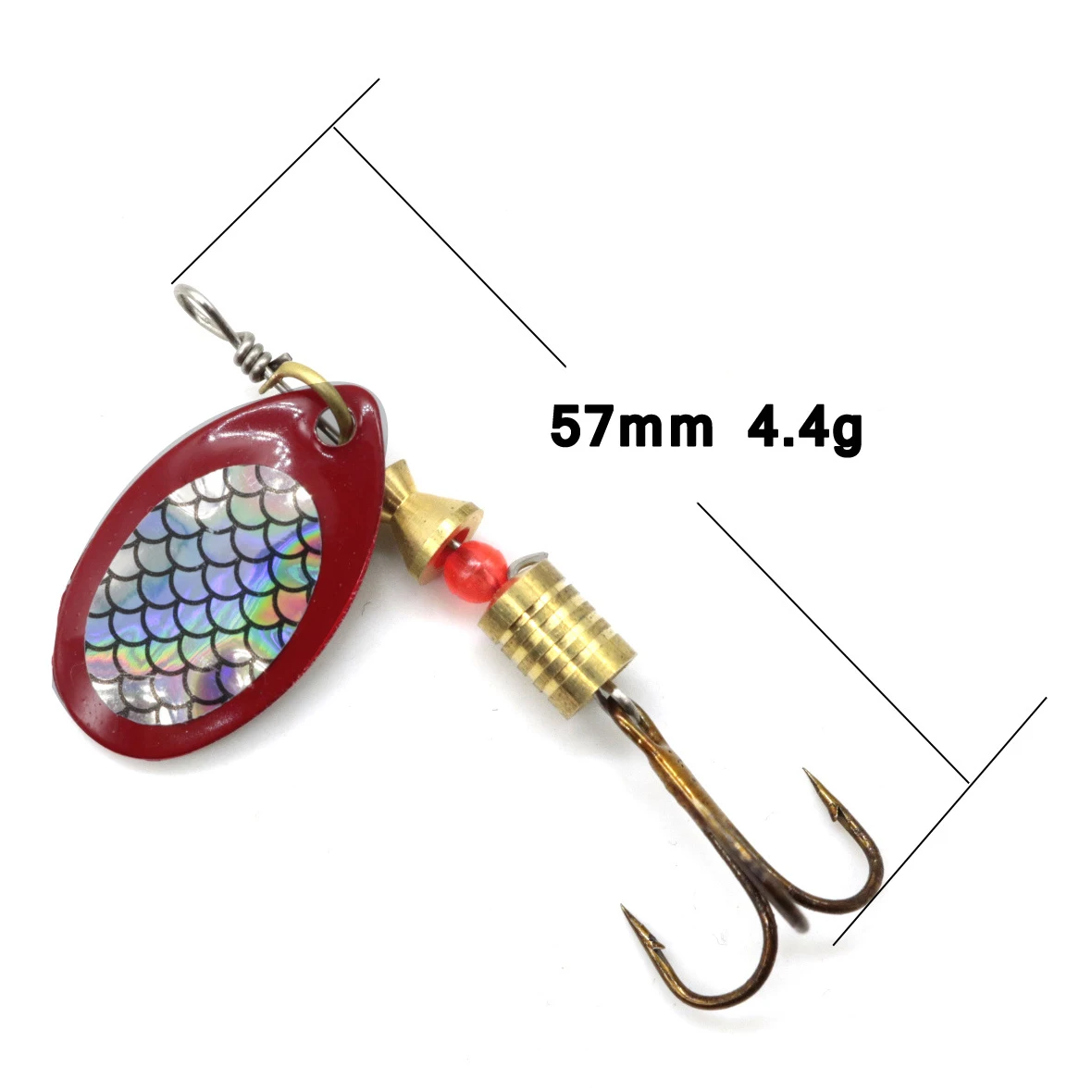 

A56XQ 10Pcs/Lot Fishing Spoon Lures Spinner Bait 3-7G Fishing Wobbler Metal Baits Spinnerbait Isca Artificial Free with Box