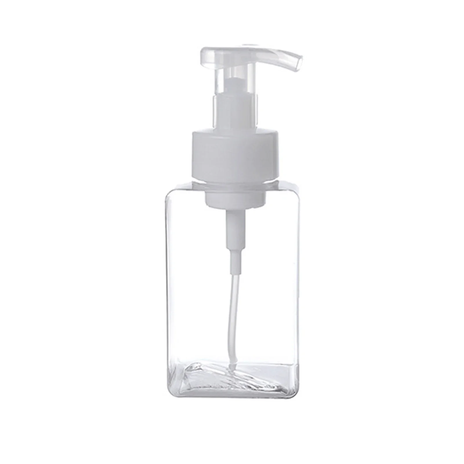 Dispensador de jabón de manos espumoso de plástico transparente, botella de bomba de espuma para cocina y baño, alta capacidad, diseño de bomba en espiral