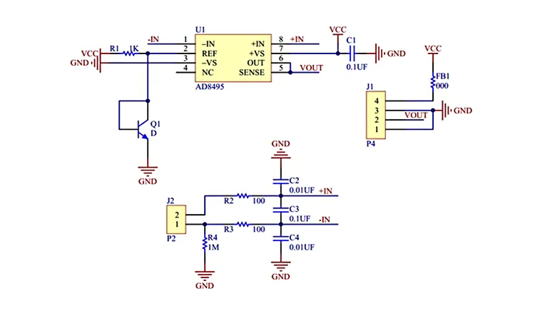 AD8495-Verstärker, ARMZ-Präzisions-Thermoelementverstärkermodul, Typ K – Detail 5