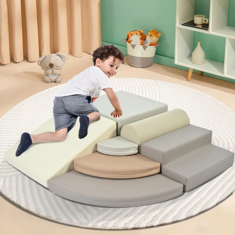Ensemble de tapis de jeu multifonctionnel en mousse pour enfants, tapis de sol doux et empilables, adaptés aux salles de jeux pour tout-petits, sans danger pour les ramper