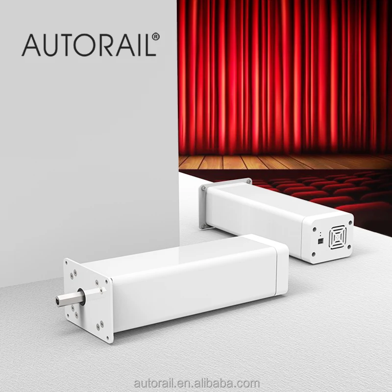 220VAC Large Torque Motorized Remote Control Speed Adjustable Electric Wide Theatrical Stage Curtain Motor