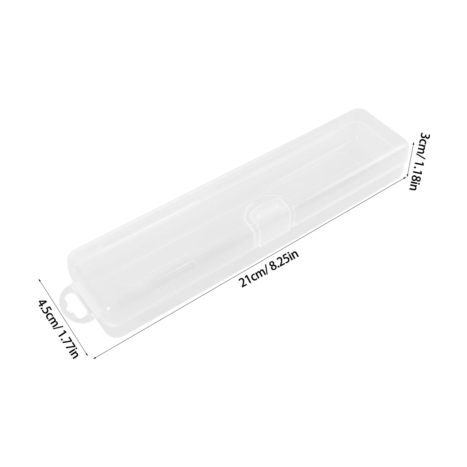 2Pcs Makeup Brush Holder Transparent Storage Box Portable Organizer Eyebrow Pencil Travel Makeup Brush Storage Case