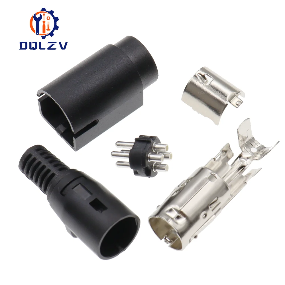 New High Quality 3Pin/4Pin Kycon Power DIN Plug For TFT LCD Flatscreen TV 12/24V DC Supply Adapter Connector