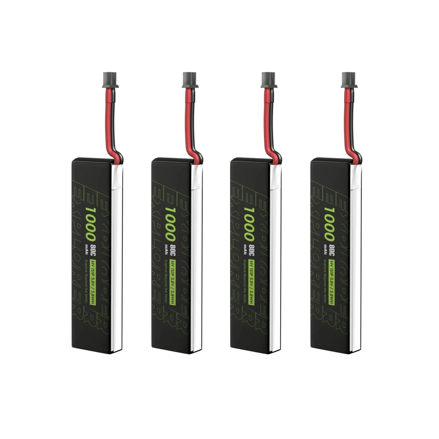 1-4pcs Ezplorer  A30 Plug 1S 80C LiHV High-voltage Lithium Battery 450 750mah 1000mah for Firefly 16/18 Model Model Aircraft RC