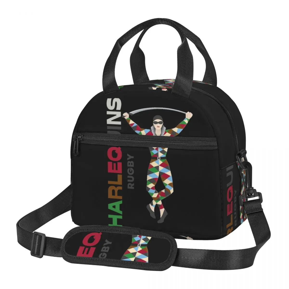 Harlequins Rugby Essential Lunch Bags Insulated Bento Box Portable Lunch Tote Picnic Bags Thermal Bag for Woman School