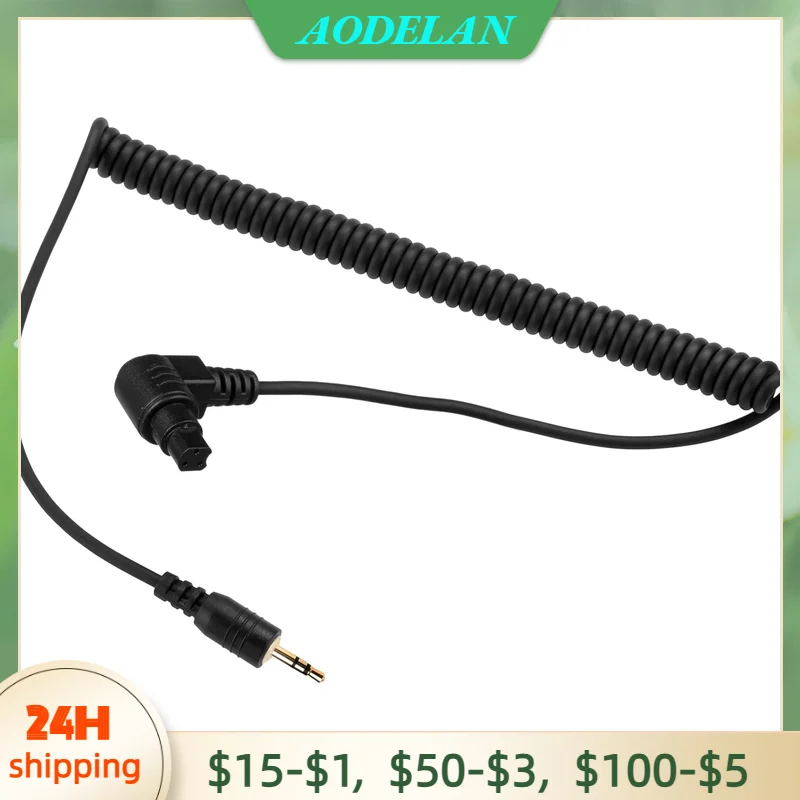 

2.5mm Camera Remote Shutter Release Connecting Cord Cable C8 for Canon 3-Pin Cameras R5,1D 5D Series, 6D, 6DII, 7DII, 50D, 40D
