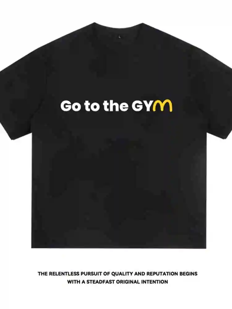 

Pure Cotton Summer Sport Fitn ort Sve T-irt ex Thin Loose f Sve Men Women Breathable Comfortable round Ne