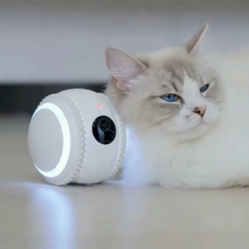 Intelligent HD Camera Pet Robot Companion Removable Interactive Silicone and Rubber Toy for Cats and Dogs