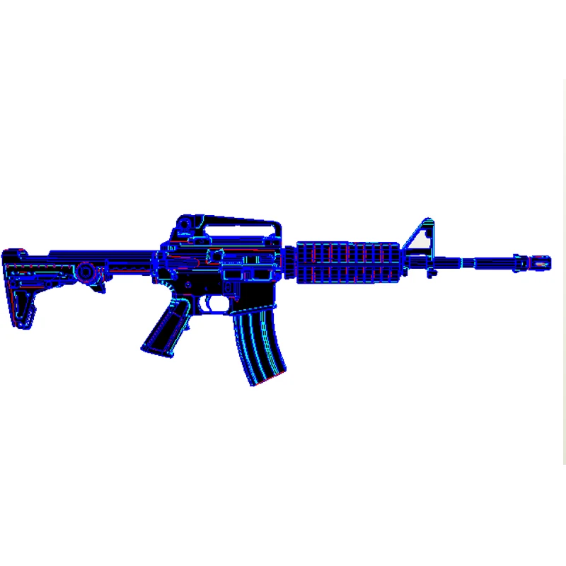 

M4 Gun 3D бумажная модель DIY головоломка ручная игрушка из рукоделия