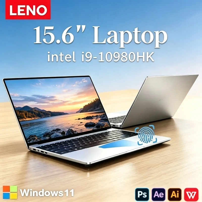 

2026 New Fingerprint Unlock 15.6" Notebook Intel Core i9 10980HK, 2TB SSD, 16GB RAM, Windows 11 Pro, Gaming Office PC Laptop