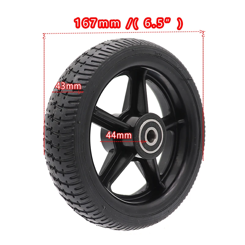 6.5 Inch Solid Wheels 6.5-inch Explosion Resistance Non-inflatable Tyre Wheels For Electric Scooters, Baby carriage
