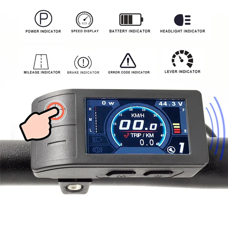 

ABVE-Ebike 24 В/36 В 48 В для Bafang BBS01 BBS02 BBSHD G340 G320 двигатель средней ступицы ЖК-дисплей цветной TFT 500C