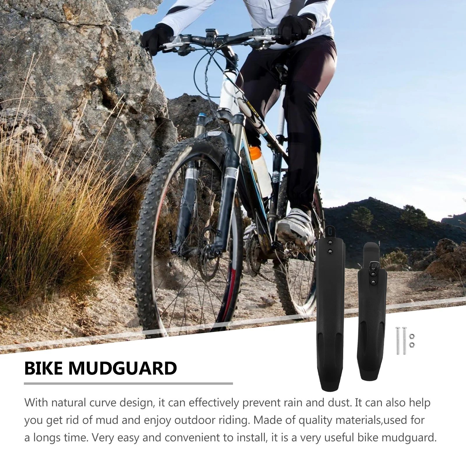 

2Pcs 14 16 18 Inch Mudguards for Bike Use Front Rear Protection High Quality Bicycle Mud Guard Cycling Supplies