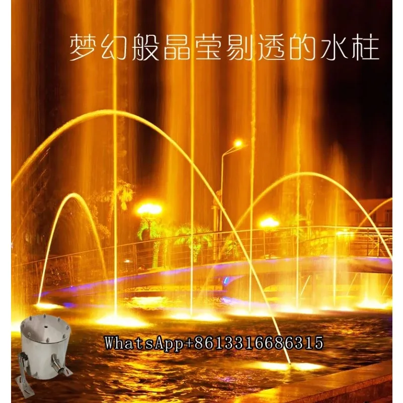 Adjustable Straight Laminar Water Jet Pool Fountain Heads Music Dancing Water Flow Fountain
