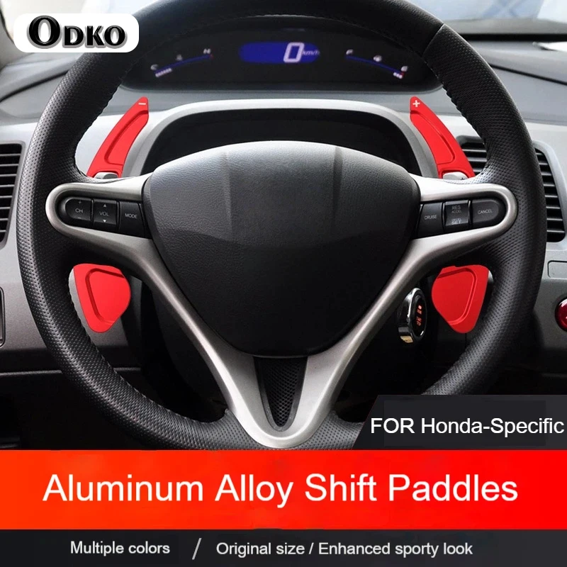 

2pcs Carbon Fiber Car Steering Wheel ABS Shift Paddle Extension Shifters For Honda Civic 2009-2011 CR-V 2009-2013