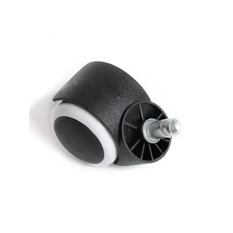5Pcs/Lot 10/11mm 2 Inch PU Office Chair Caster Wheels Silent Universal Replacement Wheels with Circlip Screw Stem
