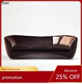 

ZML Velvet Fabric Multi-Seater Large Living Room Reception Private Room Sofa