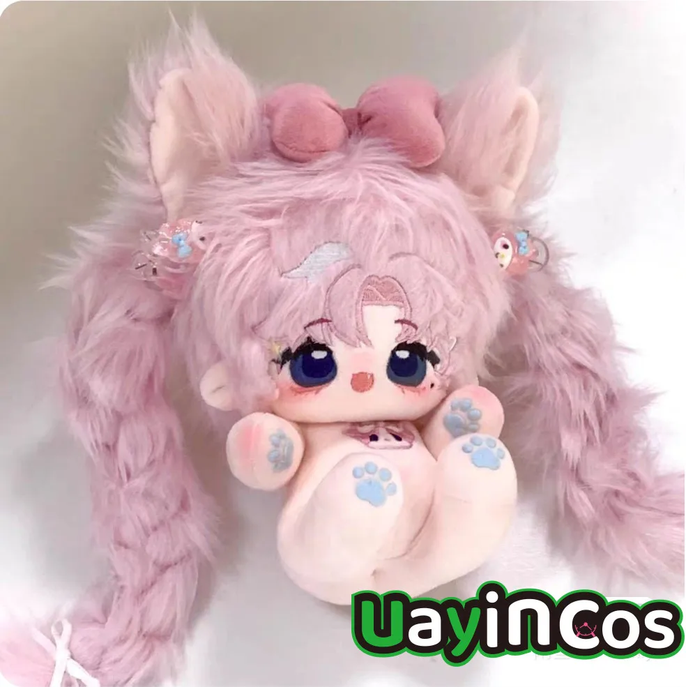 

Anime No attributes Oink Pink puppy Monster Stuffed 20cm Cute Plushie Cotton Plush Pillow Doll Body Cosplay Toy For Kids Gifts