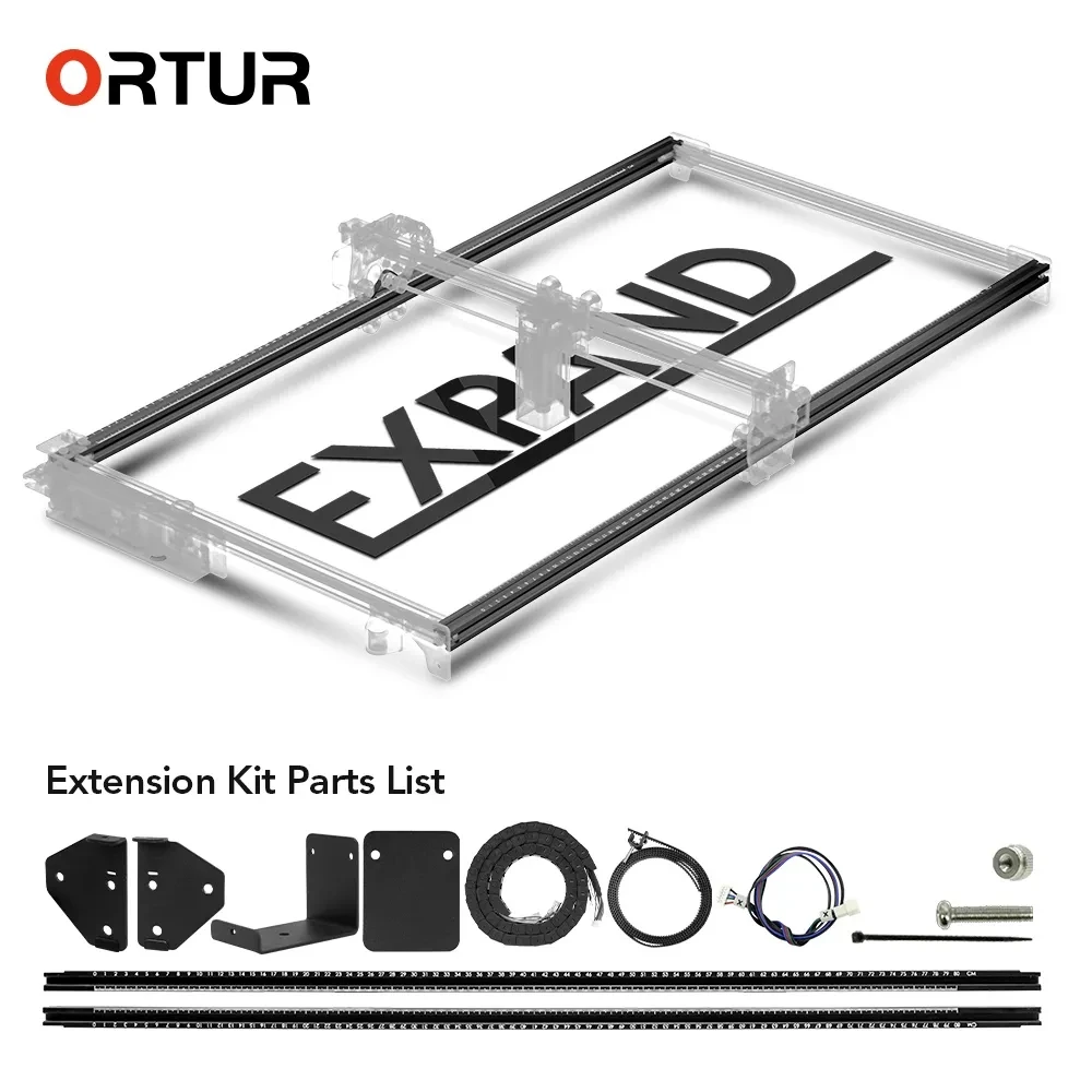 ORTUR Laser Engraver Engraving Work Area Expansion Kits Y Axis Extension Kit Upgrade For OLM3 OLM2 OLM2 PROS2 AL2 High Precision