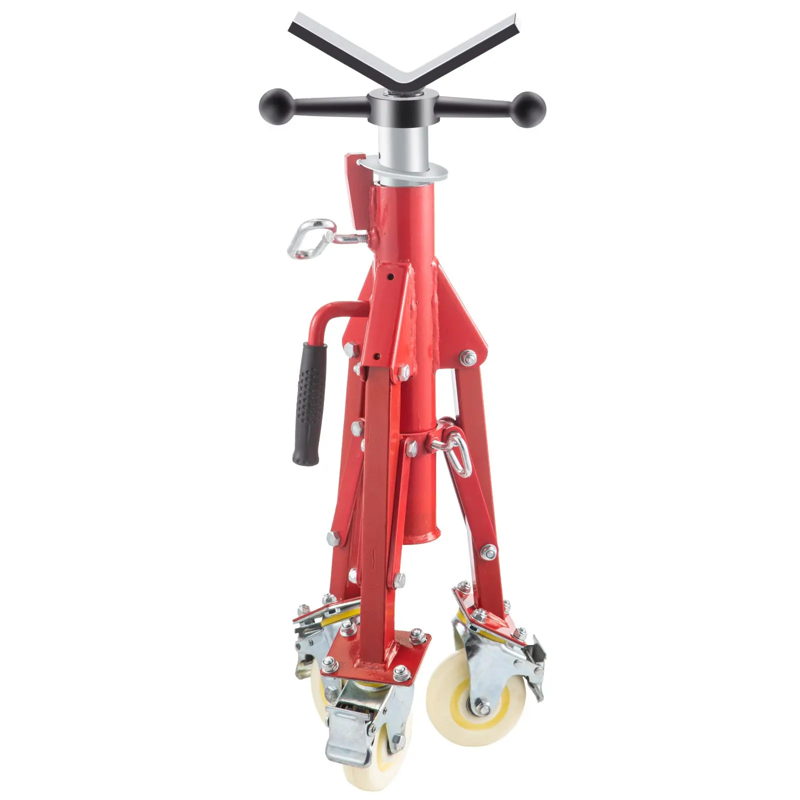 

Moveable pipe stand with casters for pipe size 12inces loading weight max 882 lbs