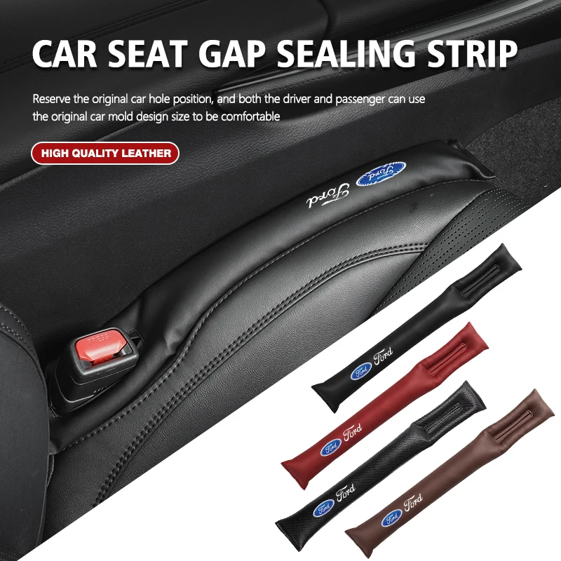 Tapón de cuero para espacio de asiento de coche, tira antifugas de relleno de costuras para Ford Escort KA Flex Everest KA Expedition Falcon Fusion