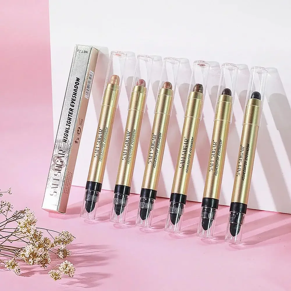 Dwufunkcyjny irysujący cień do powiek i błyszczyk do ust, wodoodporny, połyskujący, matowy, o wysokiej pigmentacji, kredka do makijażu, pisak kosmetyczny.