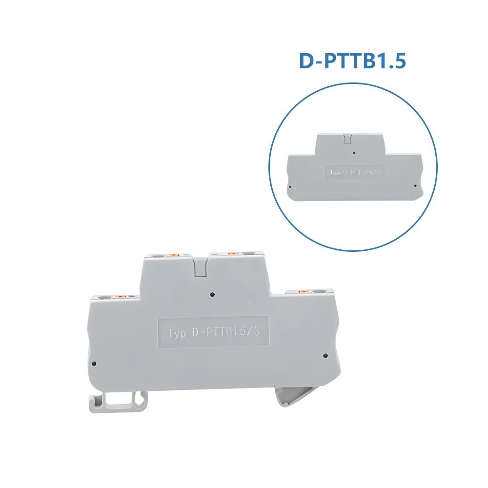 

1 Piece D-PTTB1.5 End Cover For PTTB1.5 Din Rail Terminal Blocks End Cover Plate Cap