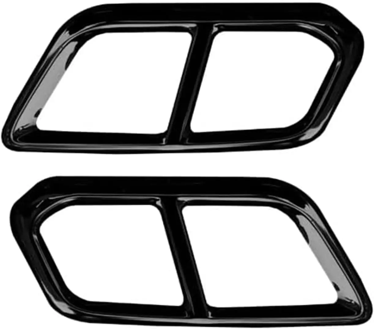 for Honda CRV CR-V 2023-2026 Car Accessories Tail Pipe Mufflers Exhaust End Tip Overlay Cover Trim Glossy Black Stainless 2pcs