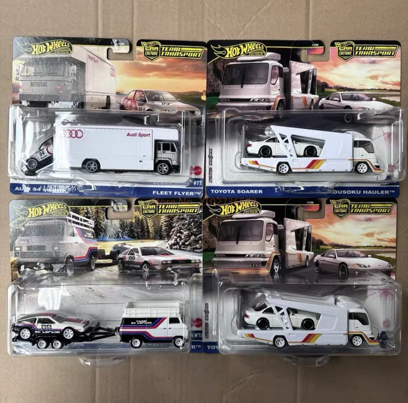 Heiße echte Hot Wheels Automotive Kultur Transport Flotte hochwertige Autosammlung Modell Flf56 Junge Geburtstagsgeschenke Spielzeug