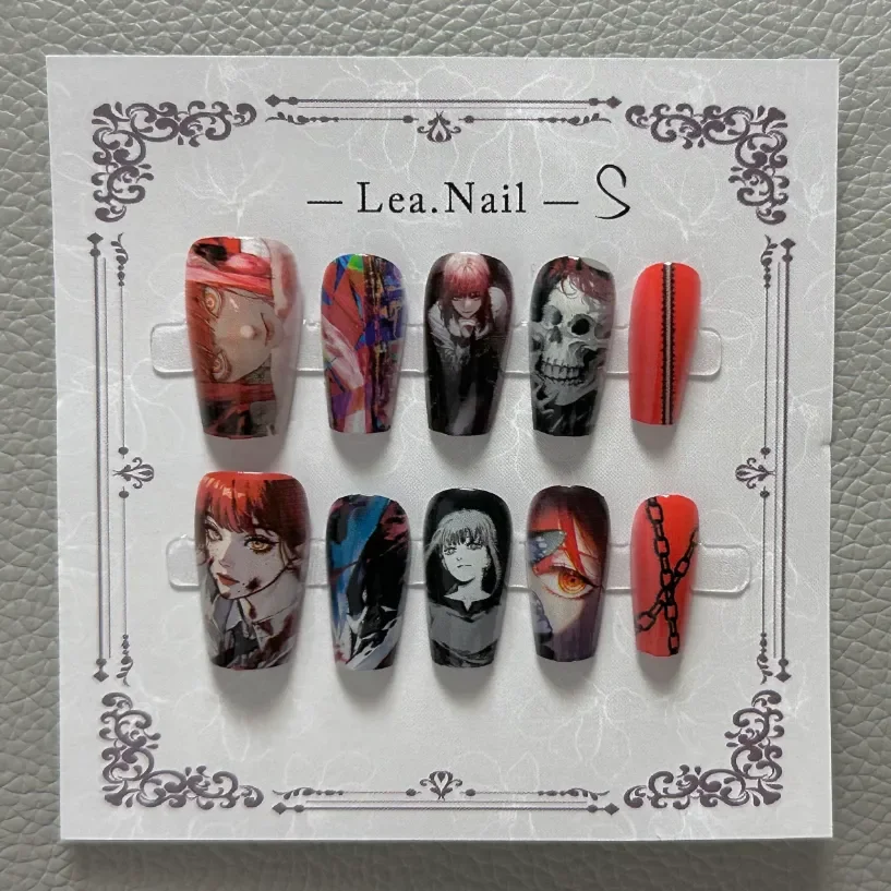 Anime motosserra homem manicure makima kawaii estudante jóias decorar menina novo 3d cosplay fotografia acessórios presente de aniversário