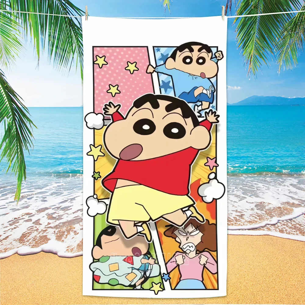 

Anime Crayon Xiaoxin Cute Shower Beach Towels Bath Towel Microfiber Washcloth 70x140cm 3D Digital Printed Baby Child Kids Gift