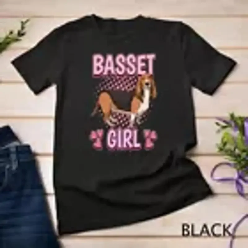 Womens Basset Girl Quote Dog Owner Basset Hounds Unisex T shirt